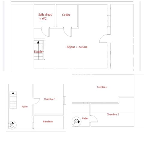 Maison 3 pièces - 77 m² Exclusivité efficity