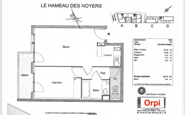 Appartement à vendre    2 pièces • 41 m2 Romainville