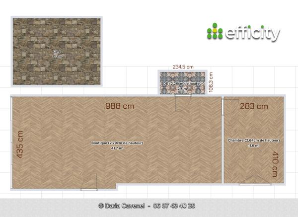 Local Commercial 3 pièces - 70 m²