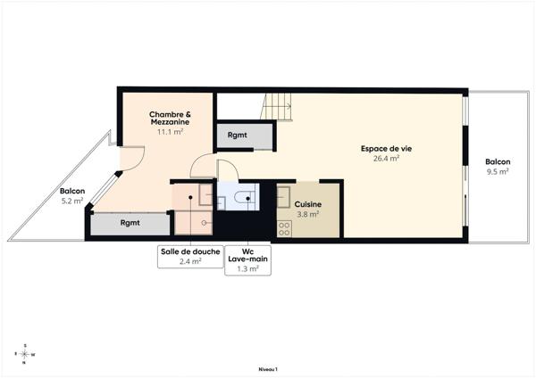 Haute Savoie (74), à vendre SAMOENS - Domaine skiable Grand Massif - Appartement T4 duplex