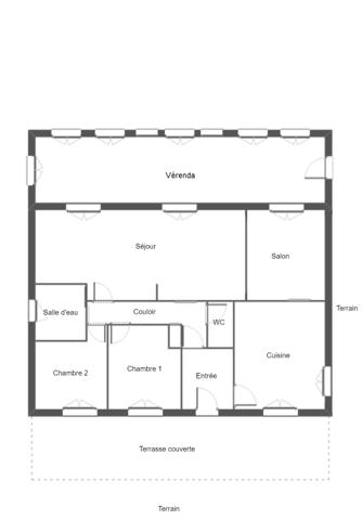 MAISON 126 M² + STUDIO 42 M² + TERRAIN AVEC PISCINE