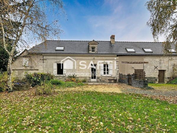 Belle longère en tuffeau de 178 m²