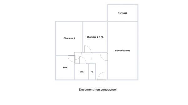 Appartement 3 pièces - 63 m²