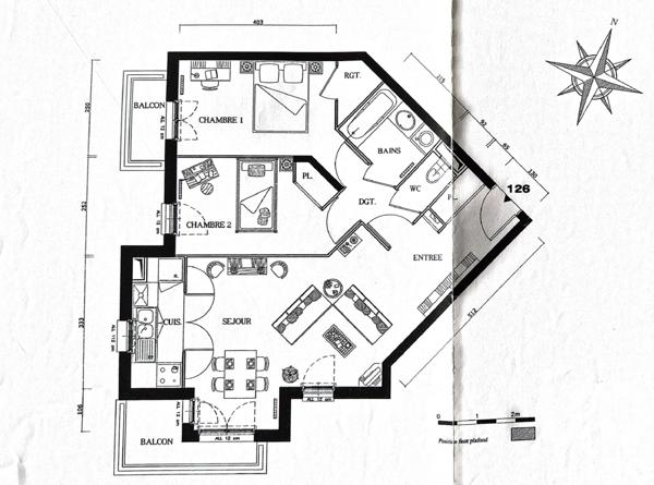 Appartement à vendre 3 pièces 61 m² Antony