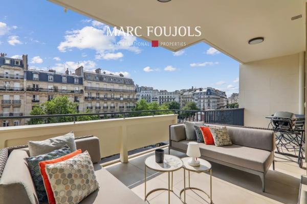 Paris XVI Flandrin-Henri Martin: appartement de 92m² avec terrasses