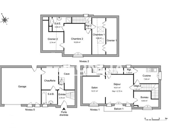 Location Maison 5 pièces 77.15 m² - 1 RUE DU NOYER LA PLUME Marbache 54820