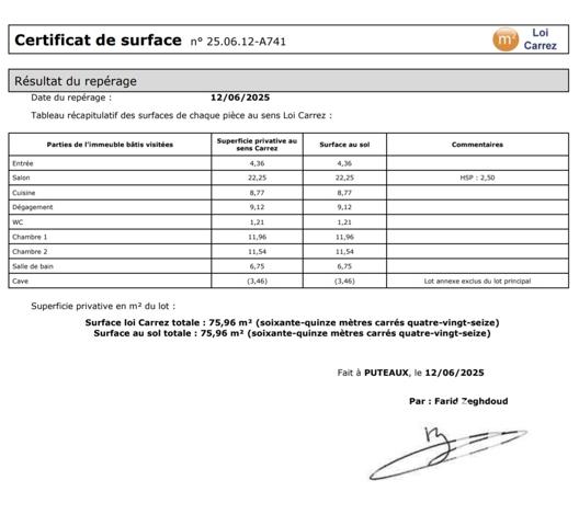 Appartement à vendre 3 pièces 76 m² Puteaux