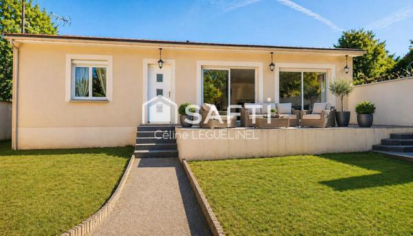 Plain-pied lumineux 110 m² – 3 chambres – terrasse sud