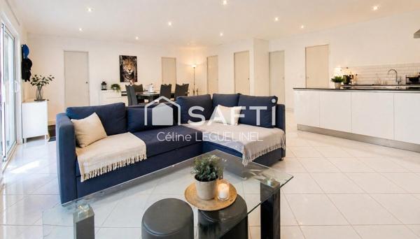 Plain-pied lumineux 110 m² – 3 chambres – terrasse sud