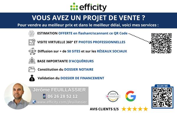 Maison 6 pièces - 120 m² Exclusivité efficity