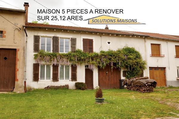 MAISON LORRAINE A RENOVER SUR 25,12 ARES DE TERRAIN