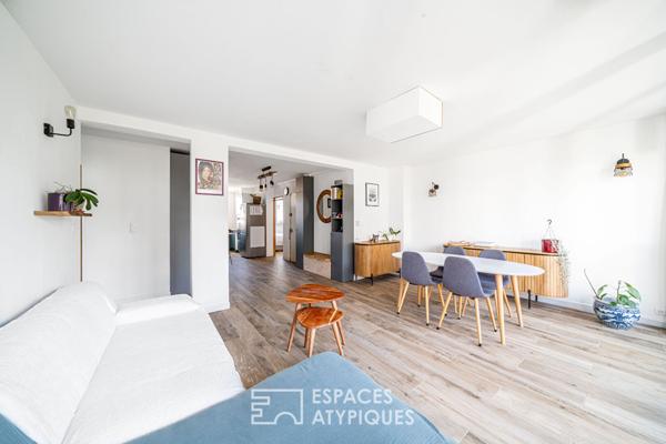 Appartement traversant avec balcon