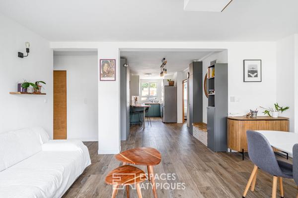 Appartement traversant avec balcon