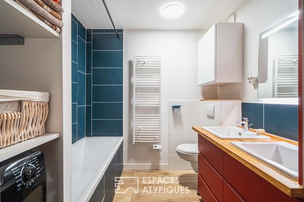 Appartement traversant avec balcon