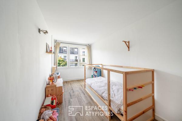 Appartement traversant avec balcon