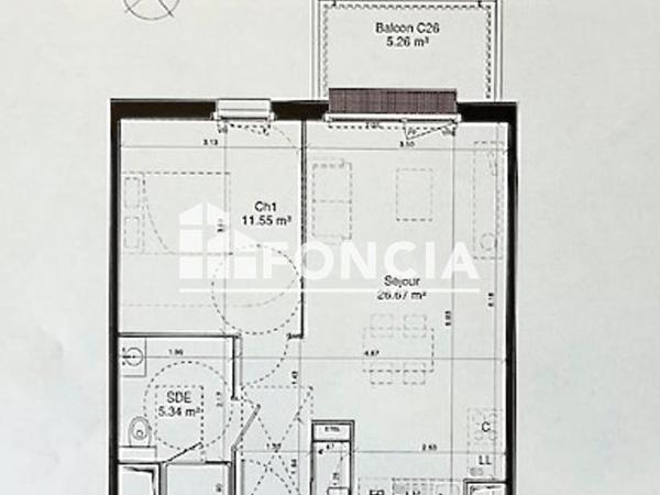 À vendre Appartement 2 pièces 43.56 m² - Douvres-la-délivrande 14440