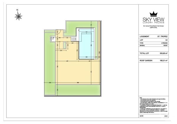 Appartement F4 à vendre  4 pièces - 146,68 m2 CAP D AIL - 06