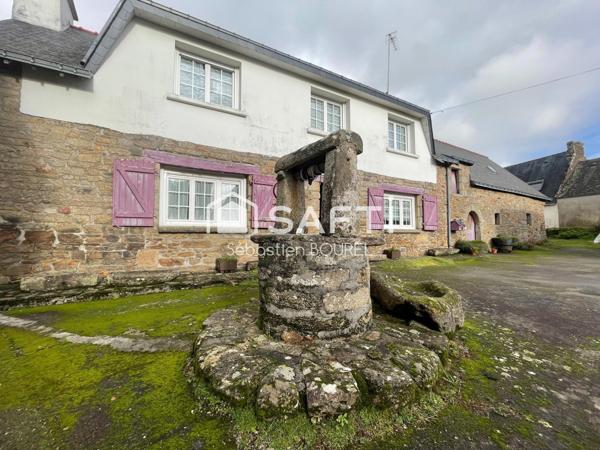 Hennebont, maison en pierre, jardin, dépendances