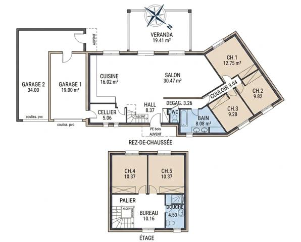 Maison à vendre 7 pièces LES SORINIERES (44)