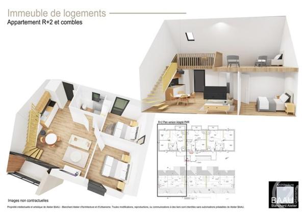 appartement à vendre 4 pièces - 59,67 m2 PLENEUF VAL ANDRE - 22