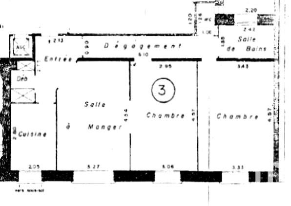 Appartement à vendre 3 pièces 65 m² Vanves