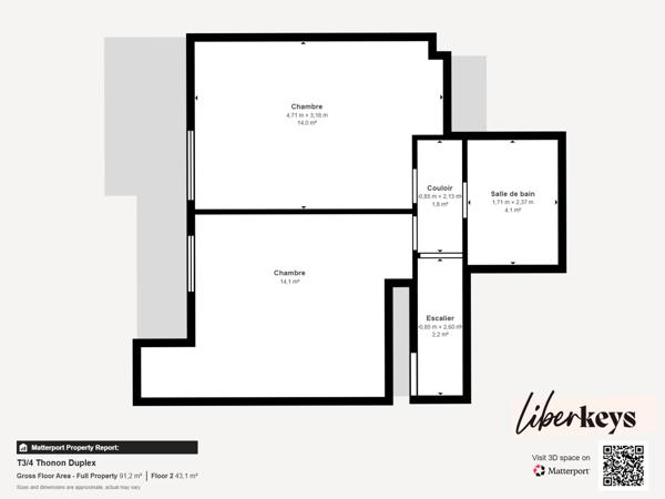 Appartement T3 en Duplex avec Bureau – Thonon-les-Bains