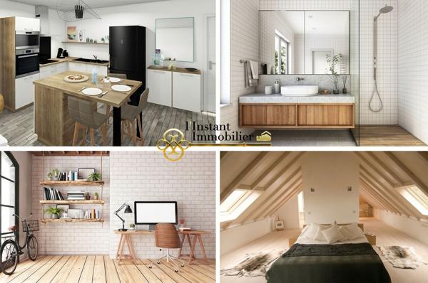 T3 Duplex de standing - 53 m² entièrement rénové à neuf - Terrasse