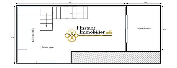T3 Duplex de standing - 53 m² entièrement rénové à neuf - Terrasse