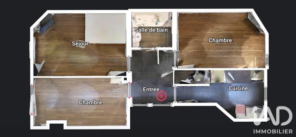 Appartement à vendre 3 pièces 50 m² Courbevoie