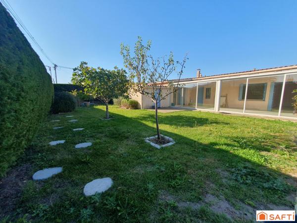 maison plain-pied - 3 chambres - véranda - jardin