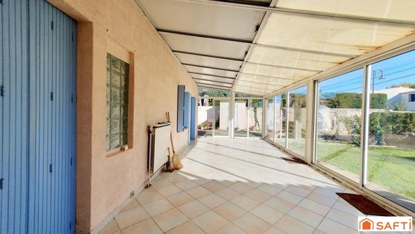 maison plain-pied - 3 chambres - véranda - jardin