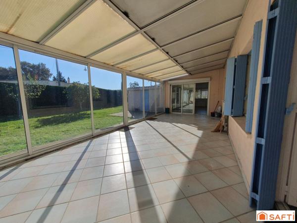 maison plain-pied - 3 chambres - véranda - jardin