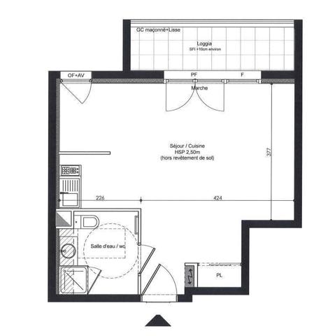 Appartement 1 pièce - 44600 Saint-Nazaire -  CENTRE VILLE - GARE