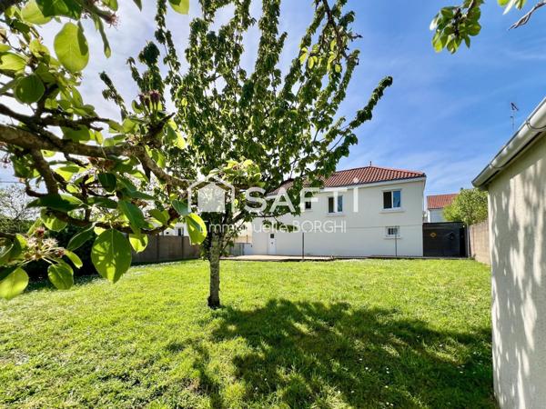 Maison 4 chambres, garage, jardin, sous-sol de 75m2