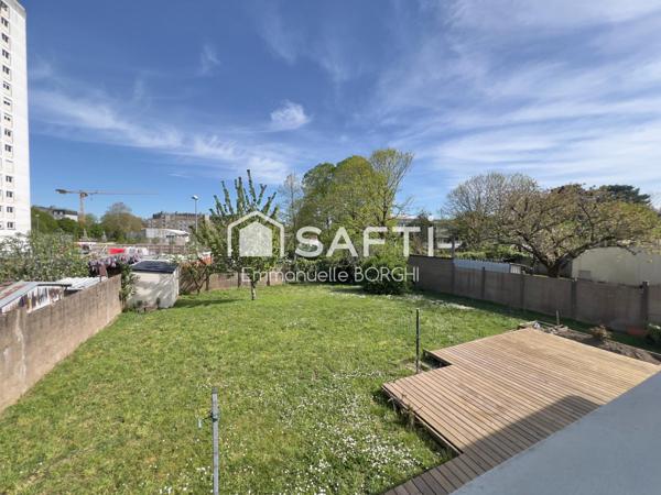 Maison 4 chambres, garage, jardin, sous-sol de 75m2