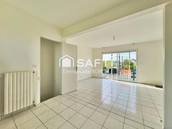 Maison 4 chambres, garage, jardin, sous-sol de 75m2