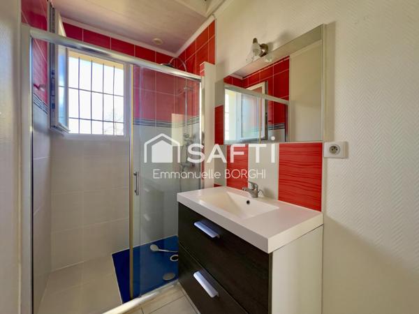 Maison 4 chambres, garage, jardin, sous-sol de 75m2