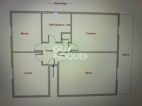 NOUVEAUTE- F3-51.75 m²-NANTERRE