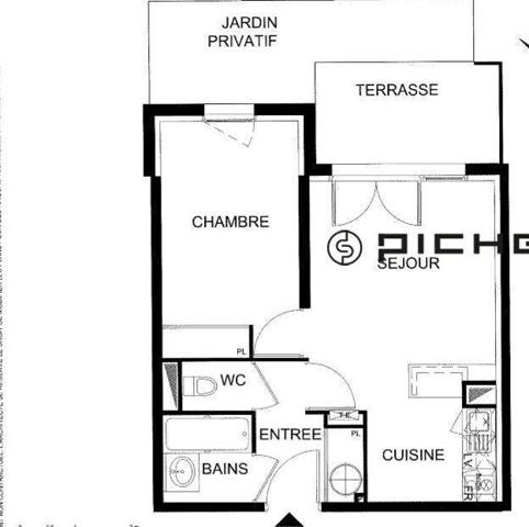 Appartement 2 pièces 36 m²