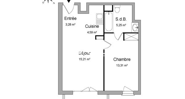 Location Appartement 2 pièces 41.64 m² - Ermont 95120