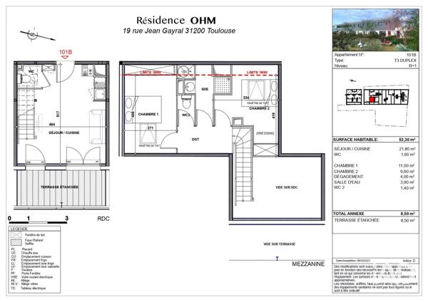 Appartement à vendre 3 pièces 53 m² Toulouse