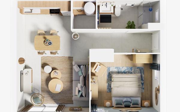 Maison à vendre    2 pièces • 47,87 m2 Royan