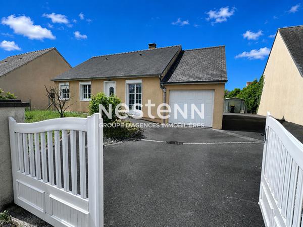Jolie maison de plain-pied 74.69 m² avec 3 chambres, jardin à vendre à Montval-sur-Loir, quartier résidentiel calme de Château-du-Loir (72500)