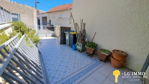 Maison  centre ville 3 garages,2 terrasses 200m de la plage