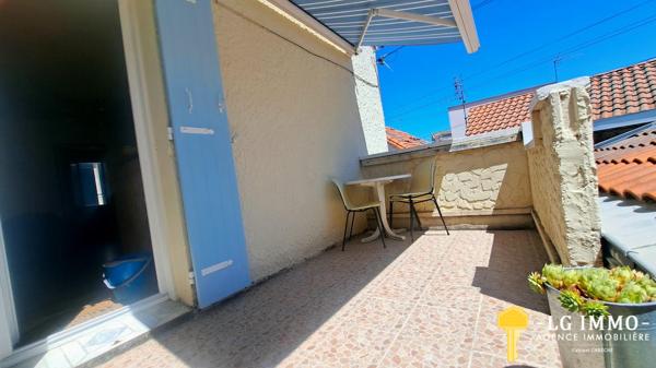 Maison  centre ville 3 garages,2 terrasses 200m de la plage