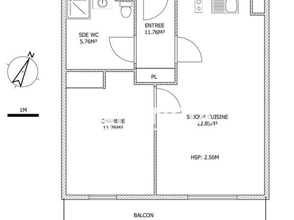 Location Appartement 2 pièces 44.36 m² - 610 BOULEVARD DE HERNE Henin Beaumont 62110