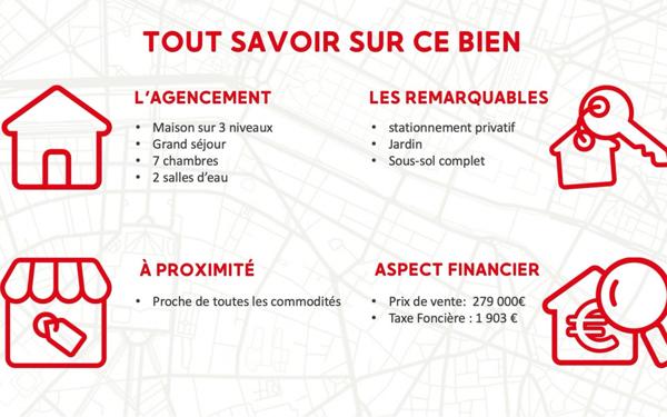 Maison à vendre    8 pièces • 195 m2 Dole