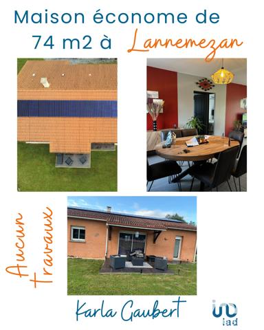 Maison à vendre 3 pièces 74 m² Lannemezan