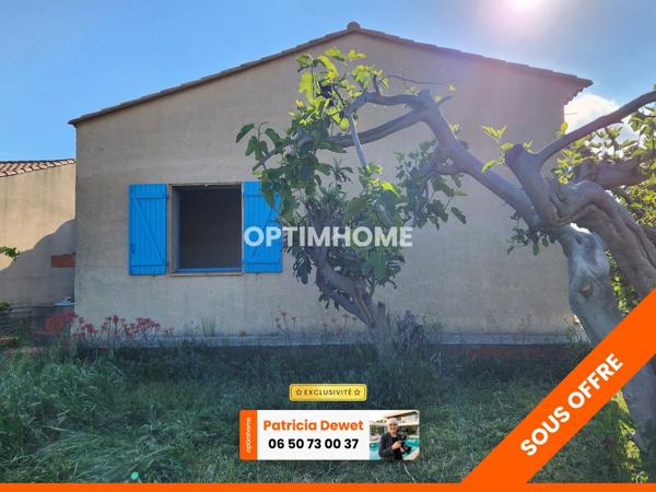 Rare ! Grande villa avec jardin arboré au calme à Coursan 160 m2 environ