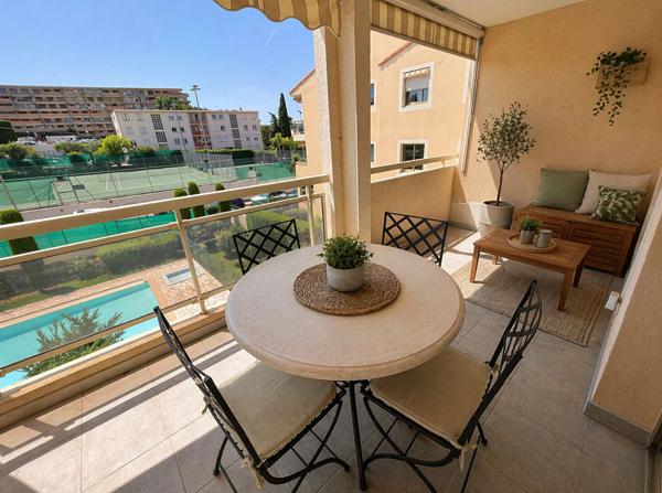 Le Cannet MontJoli - Appartement 3 pièces 63m² - Terrasse sud au calme - piscine - cave